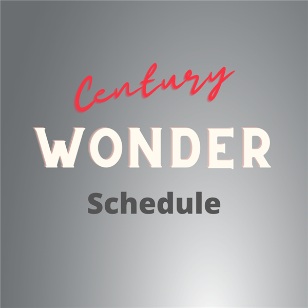  Century Elementary WONDER Schedule by Classroom Teacher